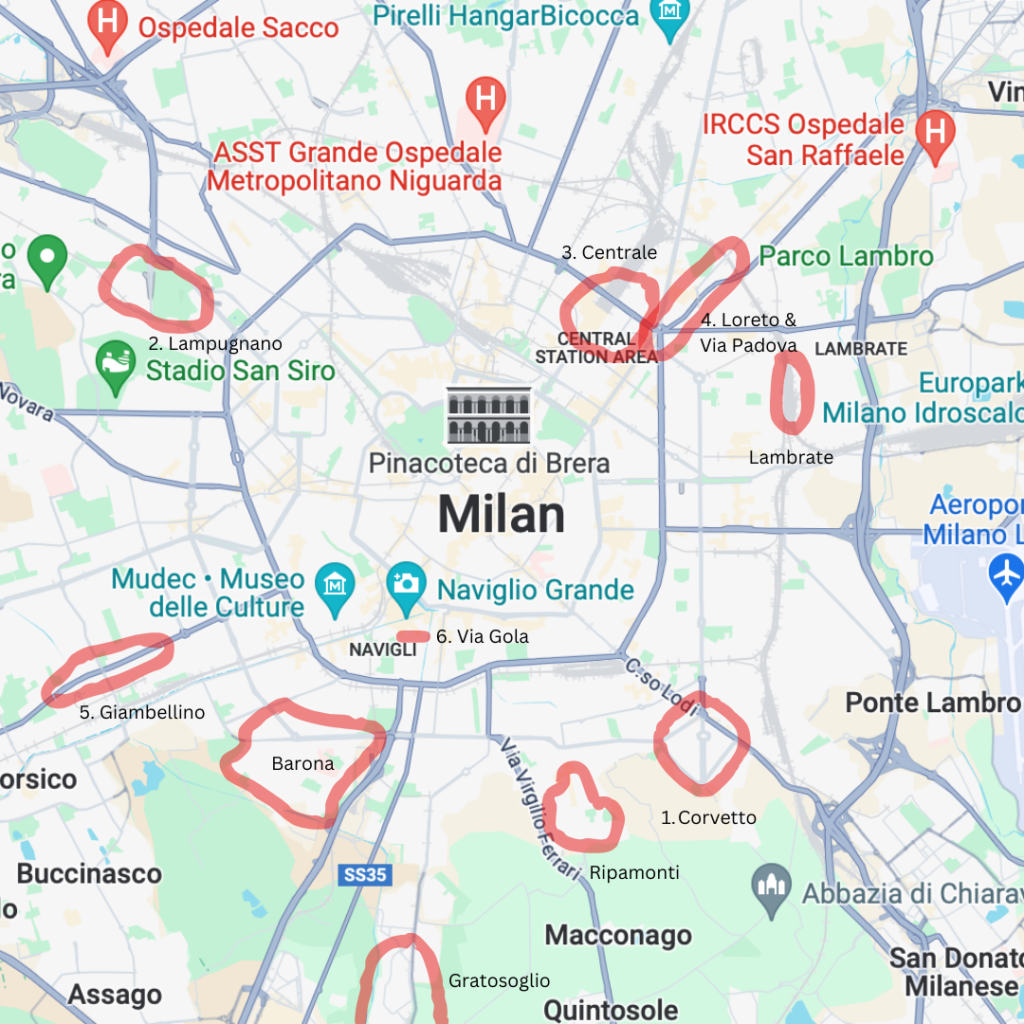 areas to avoid in milan