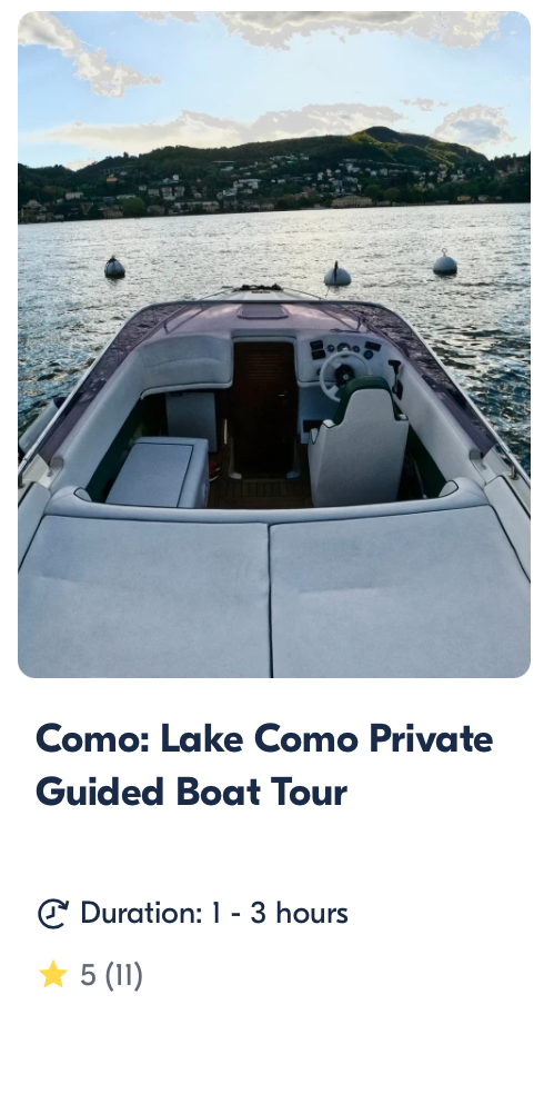 lake como private guided boat tour