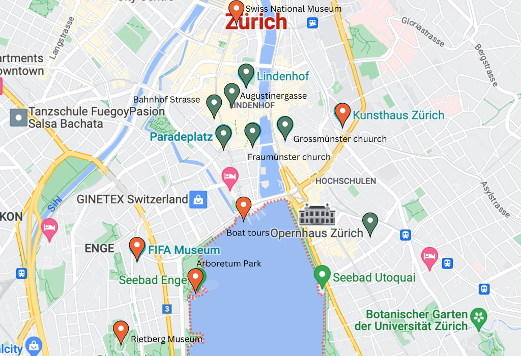 what to see in zurich in two days