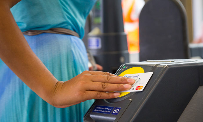 contactless paying at London tube, source intelligent transport